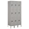 Salsbury Industries Wardrobe Locker, 36" W, 18" D, 78" H, (3) Wide, (9) Openings, Gray 63368GY-U - alternate 1